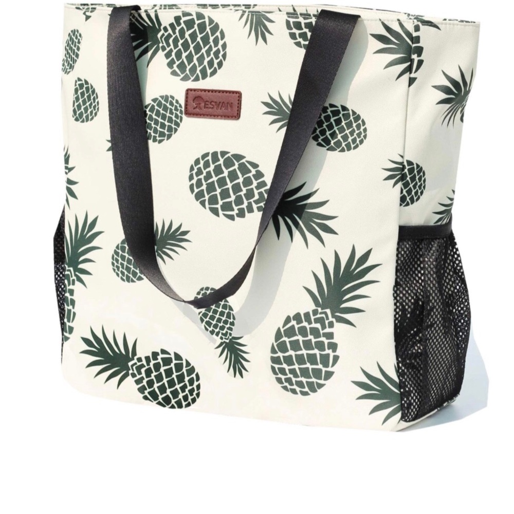 Floral Water Resistant Large Tote Bag